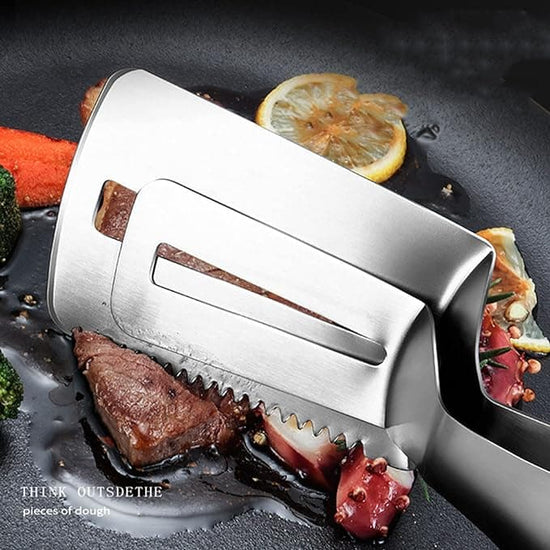 Pince à steak en acier inoxydable -  Design Élégant et Professionnel | udealmart.com