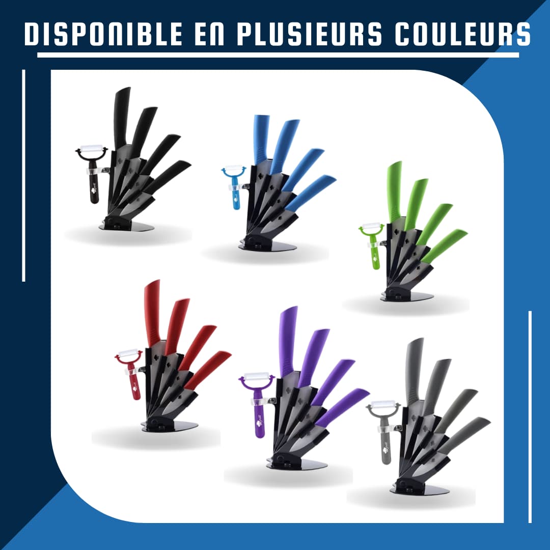 Set de couteaux - Couleurs disponible | udealmart.com