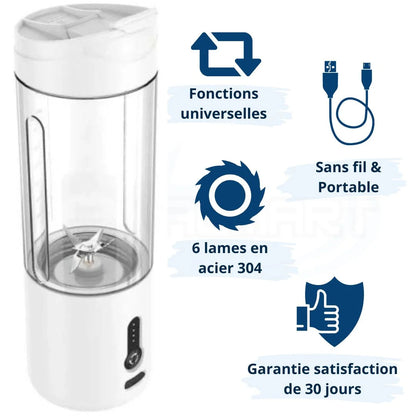 Mixeur Portatif USB - Blanc | udealmart.com